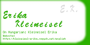 erika kleineisel business card